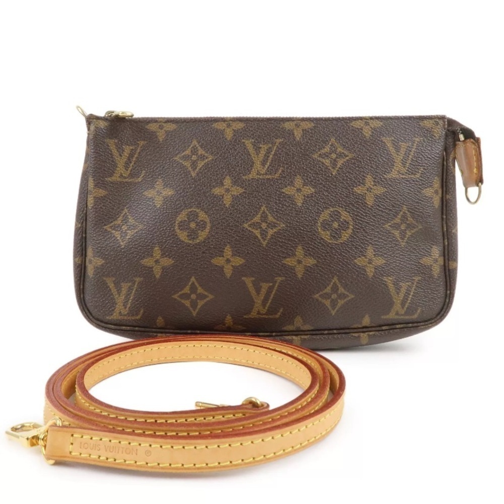 Flawless Louis Vuitton Pochette accessories crossbody shoulder with strap! - Picture 14 of 15